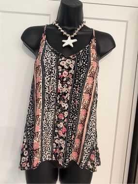 BILLABONG FLOWY STRETCHY STRAPPY TANK TOP 
SZ s/M